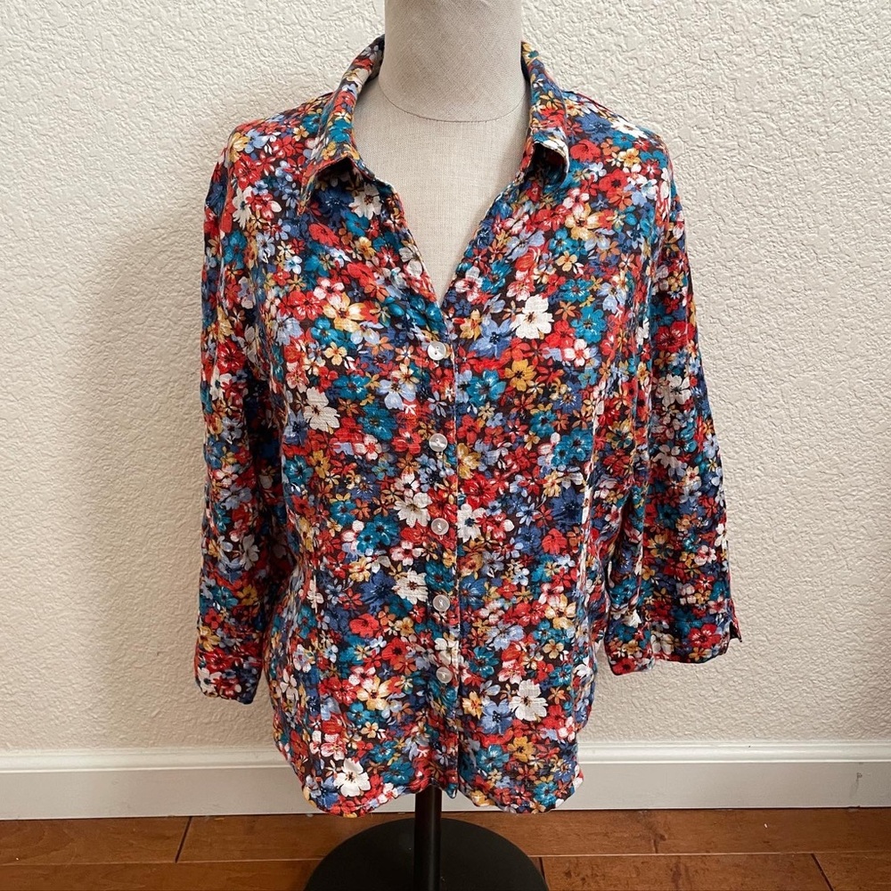 Gauzy jewel tones floral